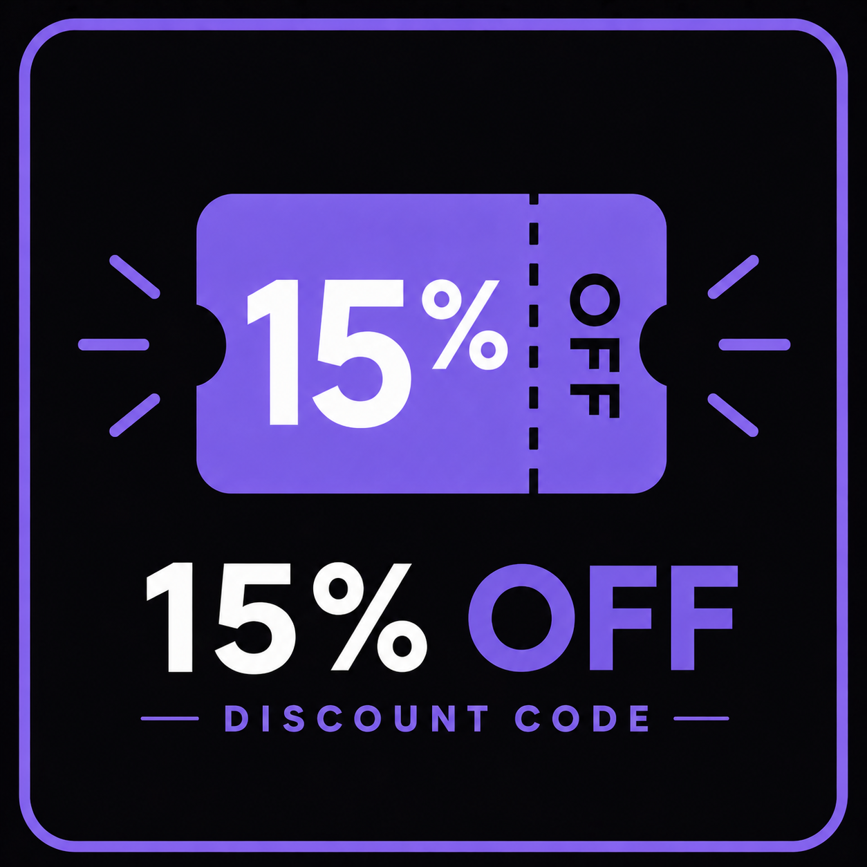 15% merch discount